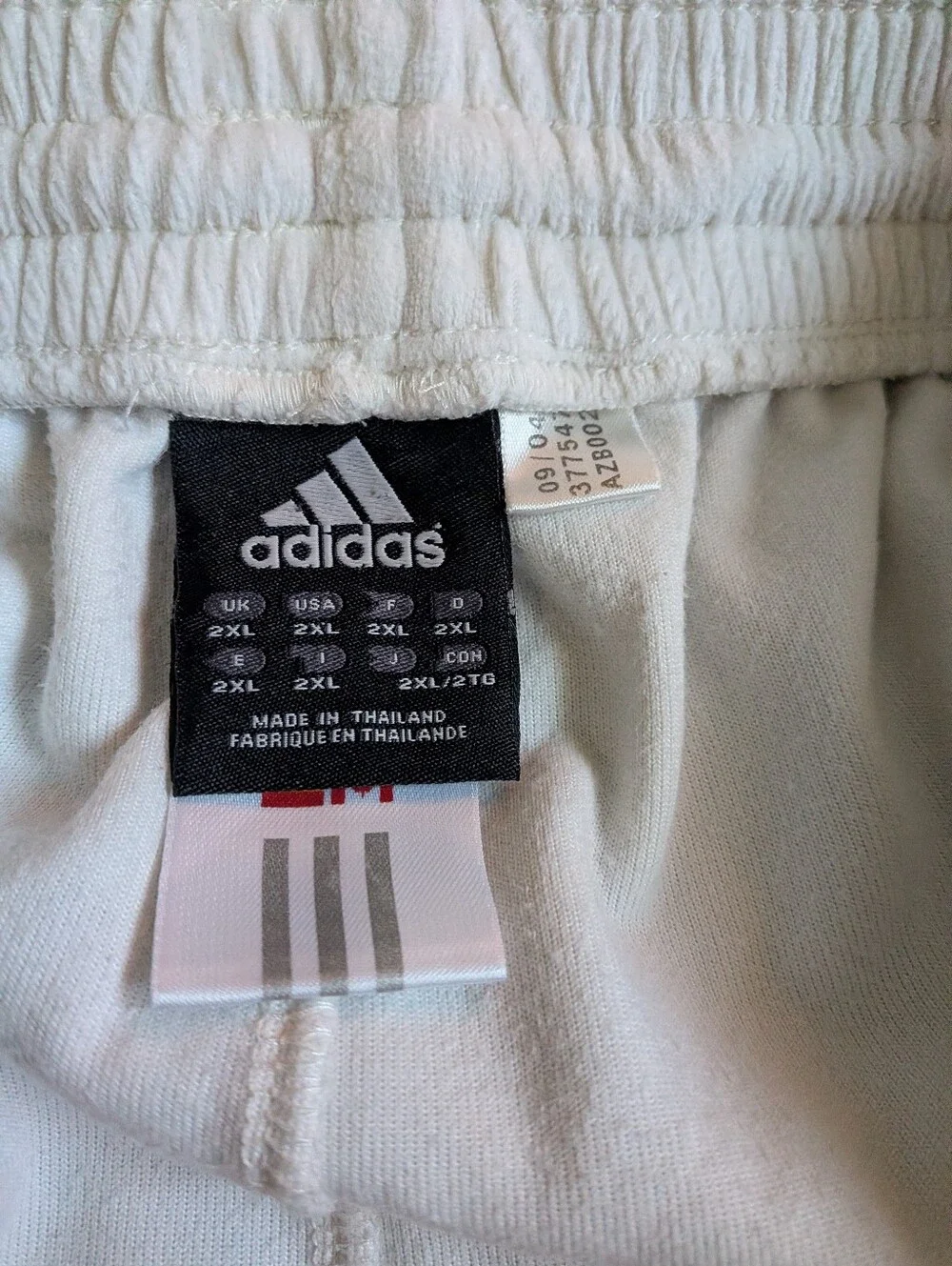 Adidas VTG 2004 Cream Velour Brown Stripe 30